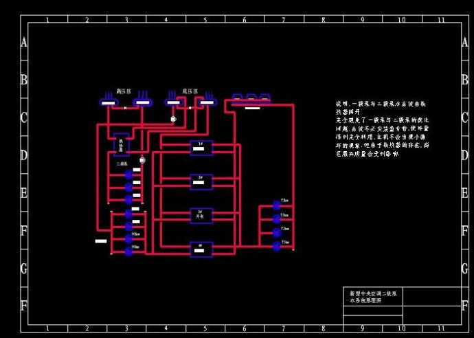 一种中央空调二次泵系统原理图_图1
