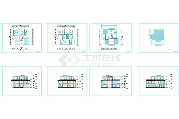 11套十分经典的住宅户型设计图纸-图一