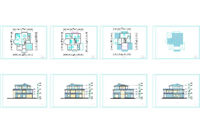 11套十分经典的住宅户型设计图纸_图1