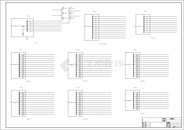 某地大型三层框架结构办公大楼建筑施工图-图一