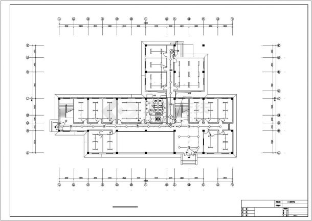 某地大型三层框架结构办公大楼建筑施工图-图二