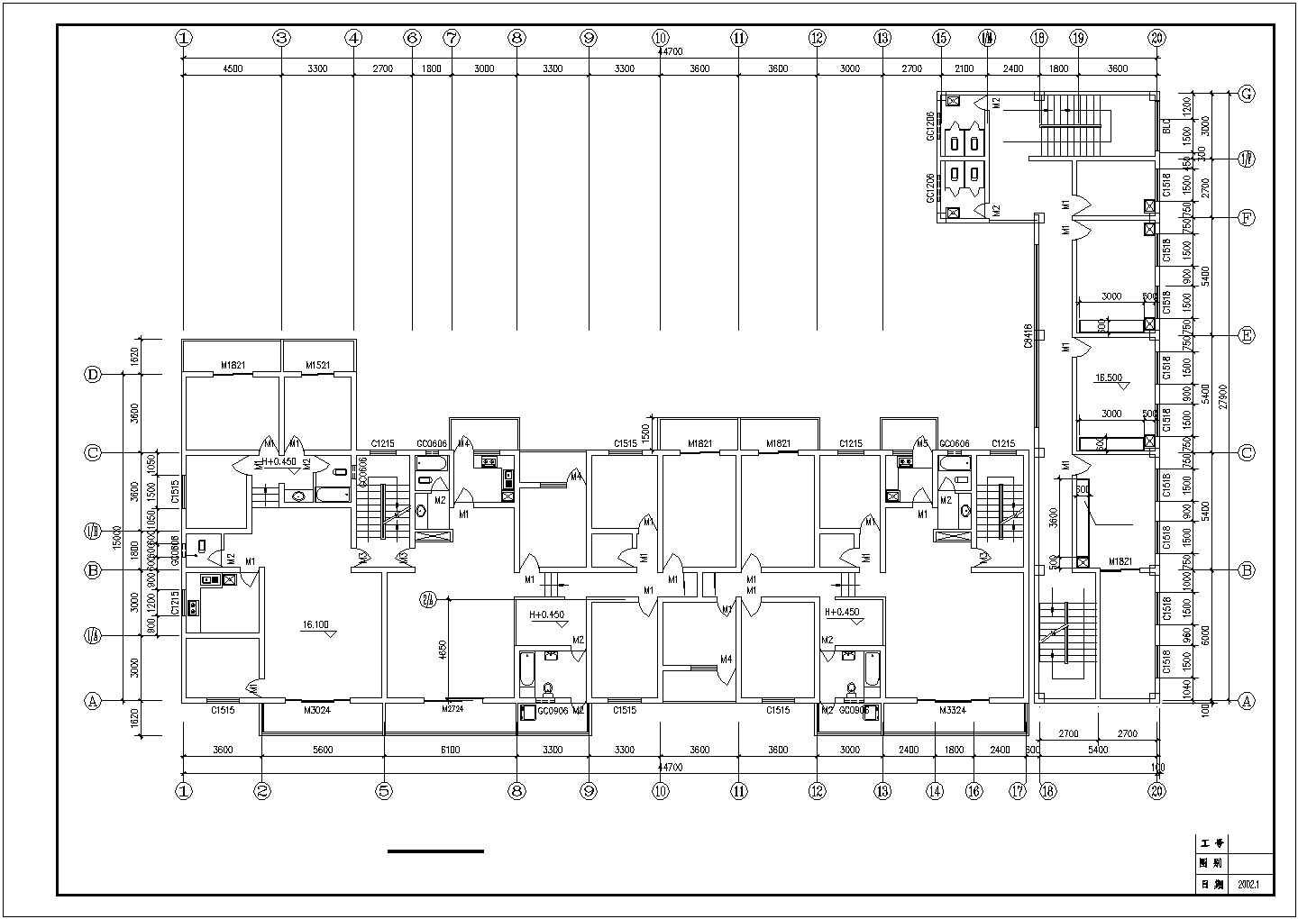 某动物疫情测报站办公及住宅楼建筑设计图