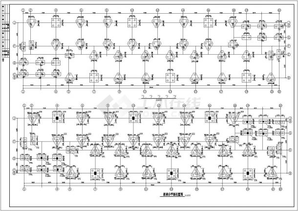 宿舍综合楼建筑结构施工设计方案图纸-图一