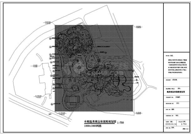 某地区某温泉城总体道路整套规划cad设计方案图-图二