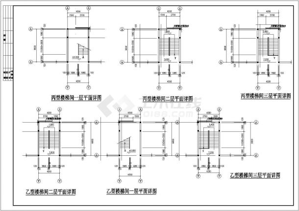 某地区小学教学综合楼建筑CAD设计图纸-图二