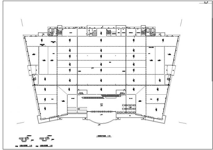 大型采购超市建筑CAD方案设计施工图_图1