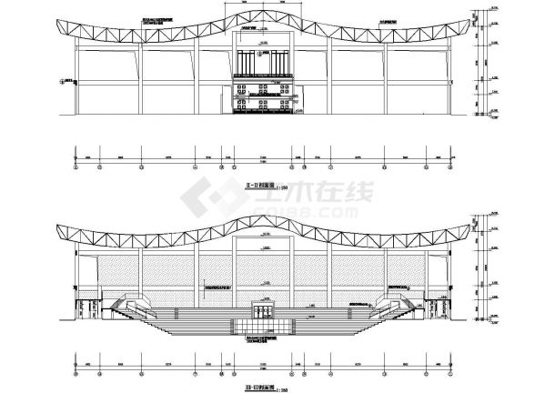 大型足球场灯光设计CAD建筑施工图纸-图一