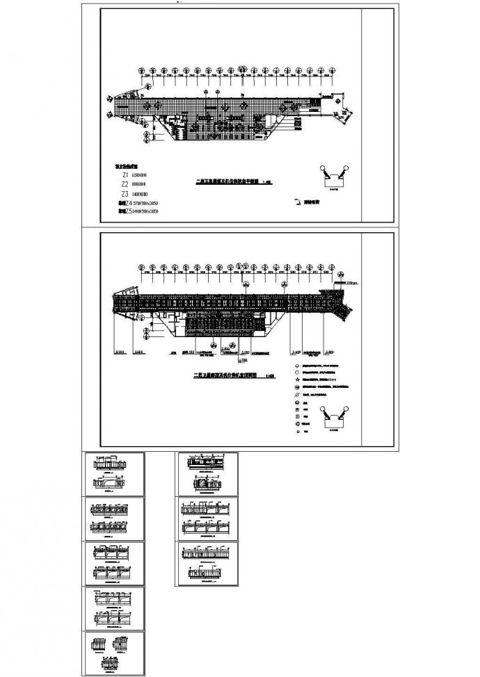 某机场第二层卫星廊道及机位候机室装施工设计cad图_图1