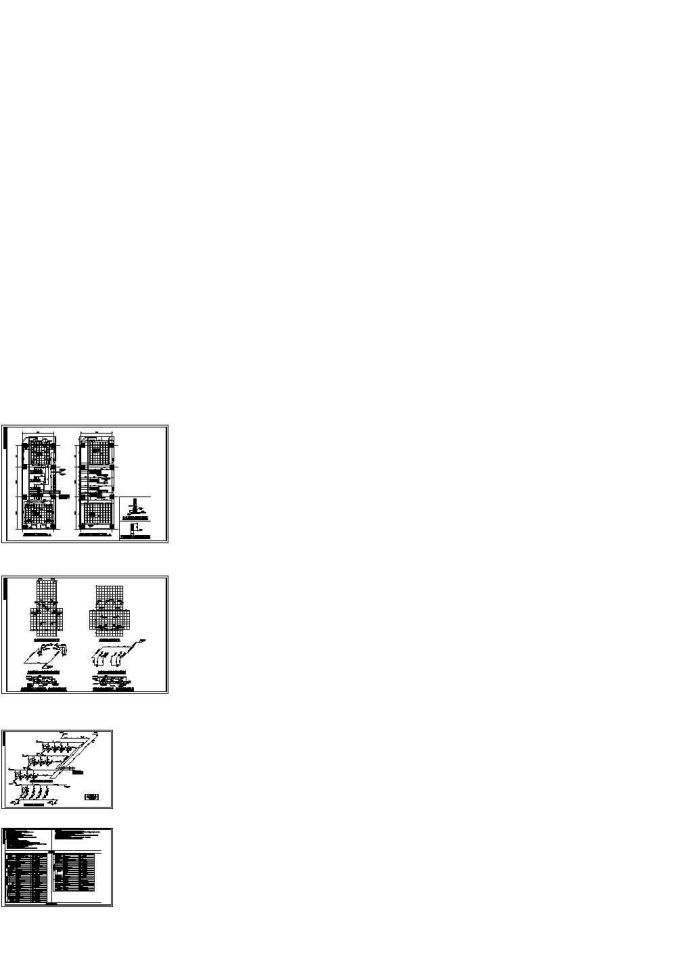 裙楼生活泵房施工平面施工图_图1