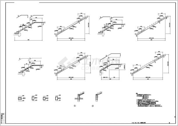 最新整理众多类型楼梯cad设计图-图二