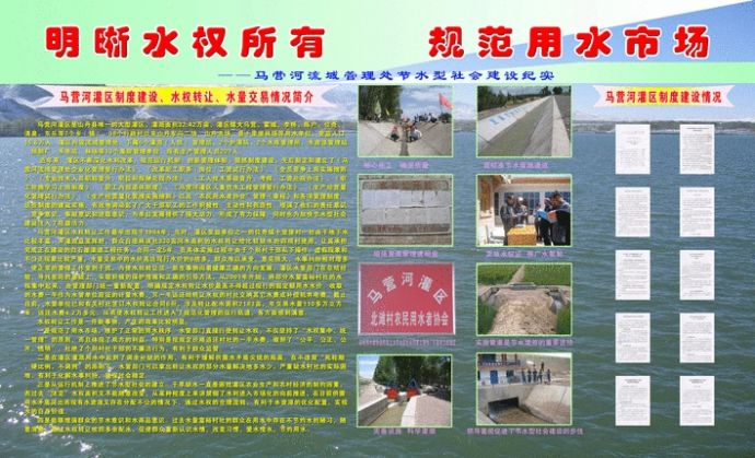 马营河流域管理处节水型社会建设纪实_图1