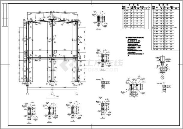 某轻钢结构二层车展厅建筑设计图纸-图二