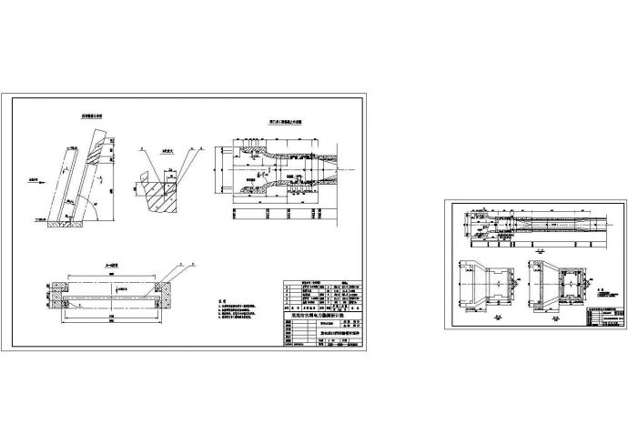 发电进口拦污栅槽和埋件CAD图纸_图1