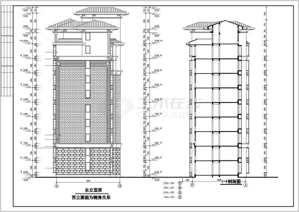 河北省某南郡明珠小高层住宅建筑施工图-图一