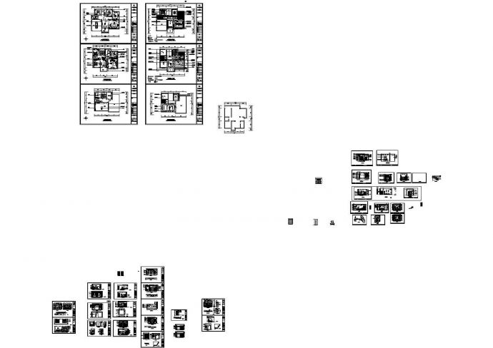 某高档住宅小区别墅整套设计方案图纸_图1