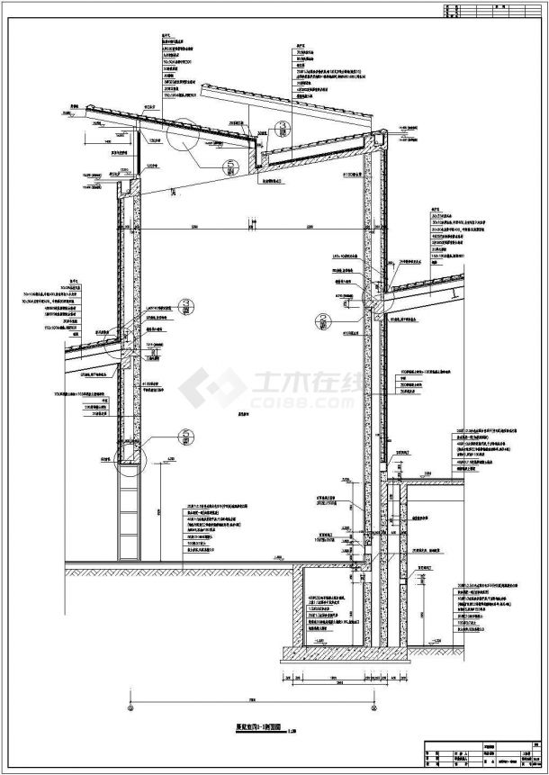 博物馆展厅建筑结构施工全套方案设计图-图一