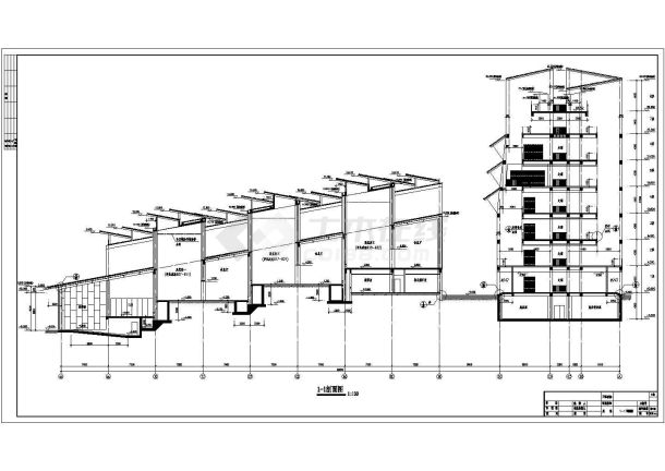 商住楼房间建筑结构施工全套方案设计图-图一