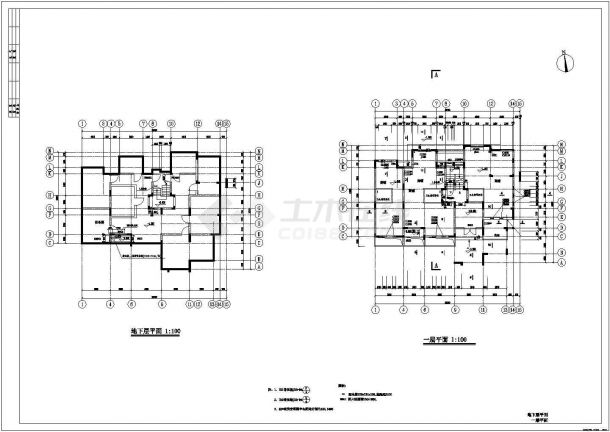 某现代风格高层建筑全套设计方案施工图-图一