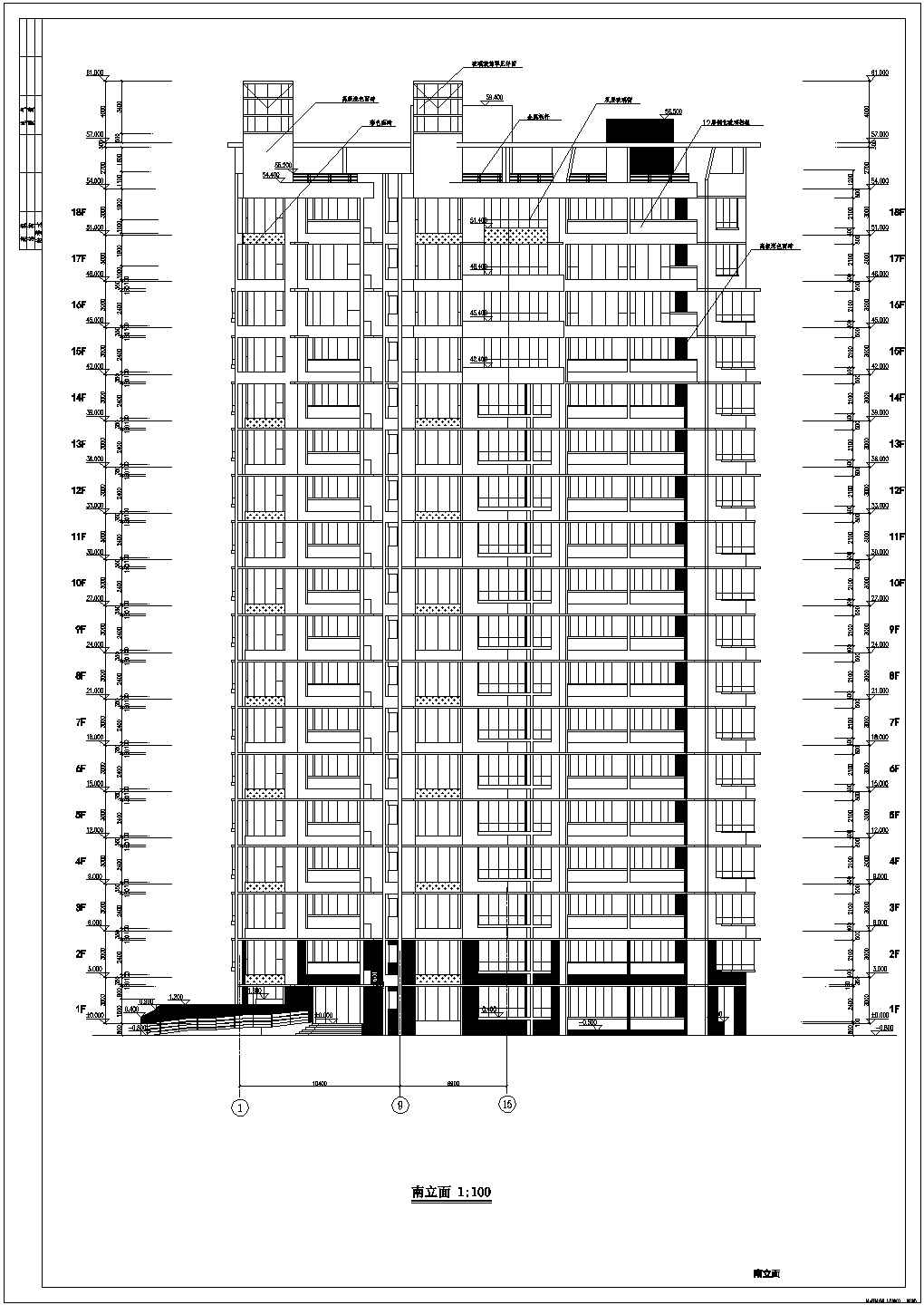 某现代风格高层建筑群全套设计方案施工图