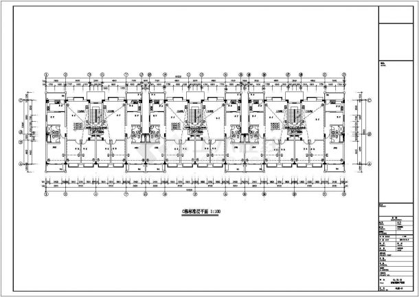 某小区某小区多层部分电气设计方案全套CAD图纸-图二
