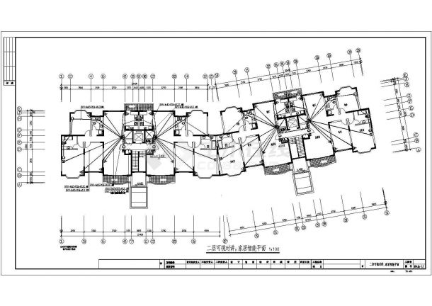 平面图12号楼电气设计方案及施工全套CAD图纸-图二