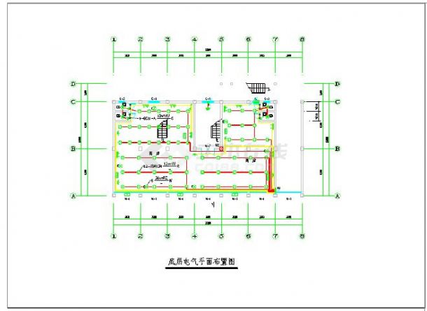私人住宅电气设计方案及施工全套CAD图纸-图二