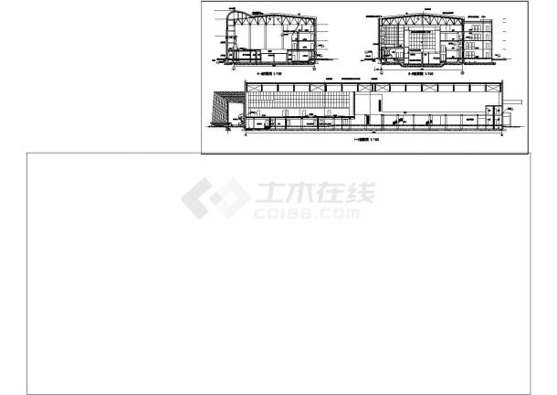 中海会所建筑施工cad设计详细图-图二