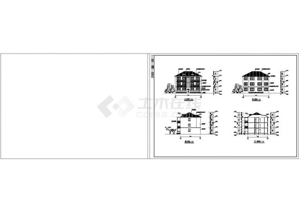 494.55平米中学专家楼施工图建筑设计图-图二