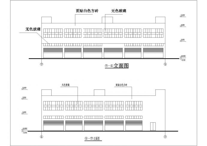 某地二层商业市场工程建筑设计图纸_图1