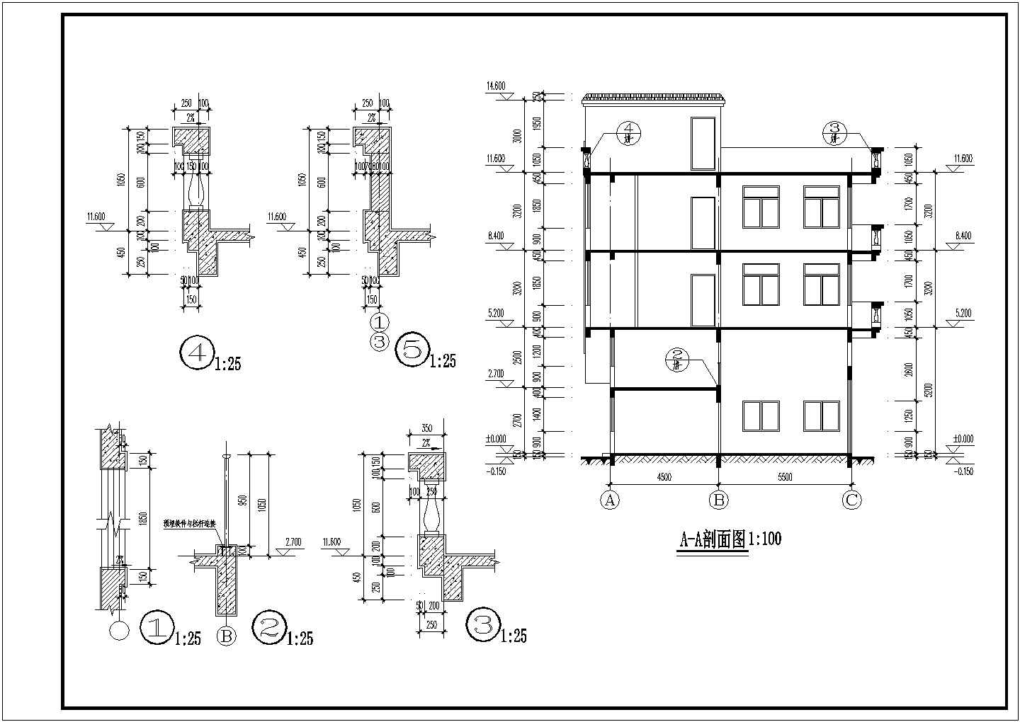 某私人新中式住宅建筑设计施工图纸