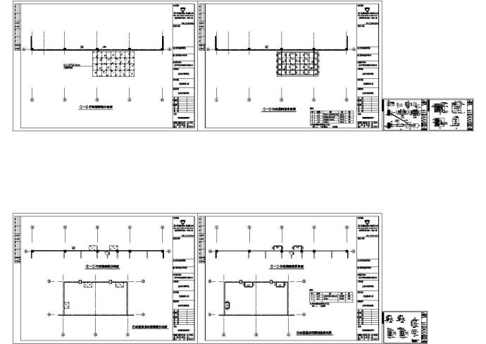行政楼大门雨棚钢结构CAD施工图_图1