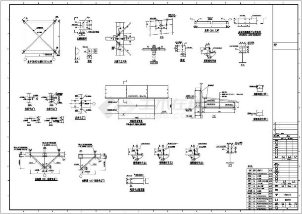 某地三层框架生产车间厂房结构施工图-图二