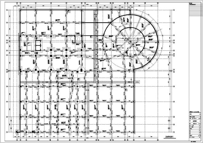 某客运中心一套地下室结构施工图纸_图1