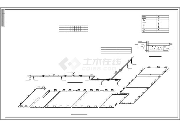 某工厂地热采暖cad施工平面设计图纸-图二