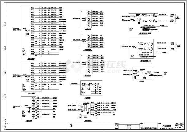 某工程建筑供配电设计cad施工图-图二