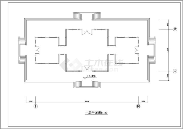 比较受欢迎的汉代庄王阁建筑方案图-图一