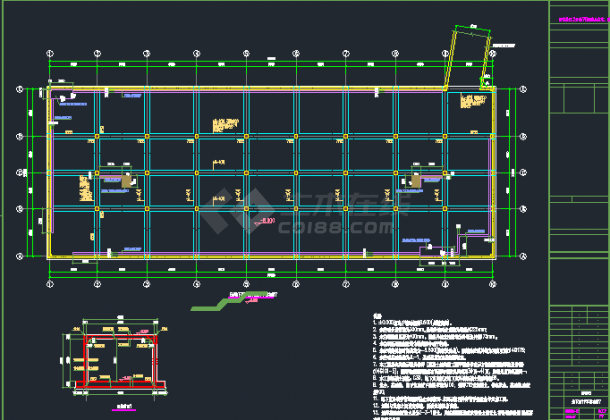 某地多层框架结构地下车库结构施工图-图一