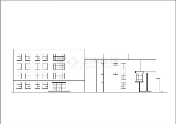 某地详细的四层小型门诊楼建筑方案图-图二