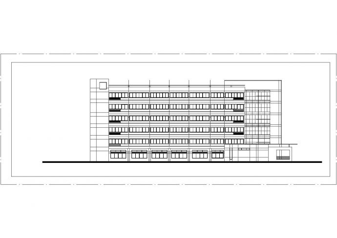 某地区中型医院建筑方案cad设计方案图纸_图1