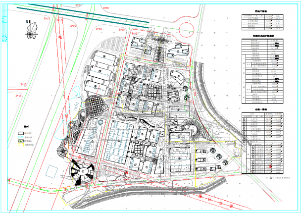 某工业园区规划总平面设计CAD图-图一