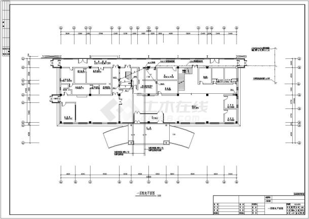 某公司办公楼电气设计方案cad施工图-图一