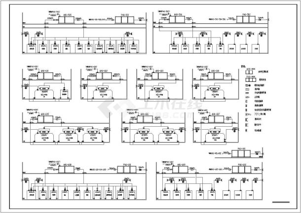 医院手术室空调通风系统cad施工详情图-图二