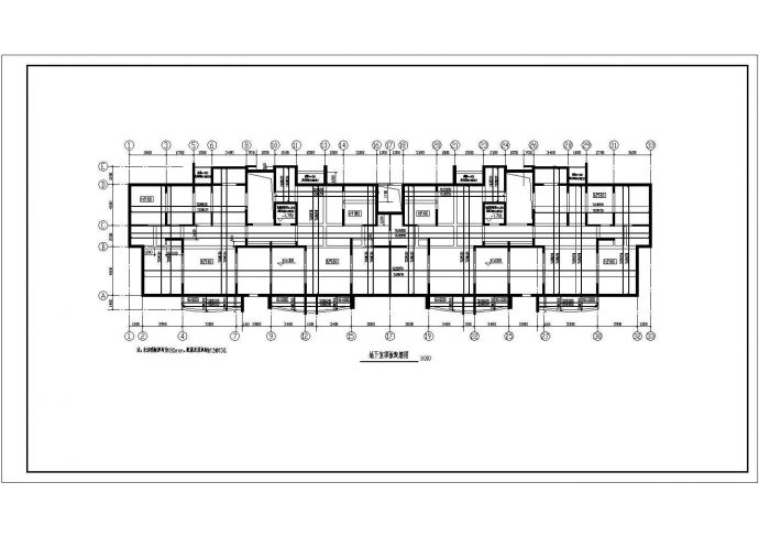 某高端国际花园住宅楼cad框架结构施工图纸_图1