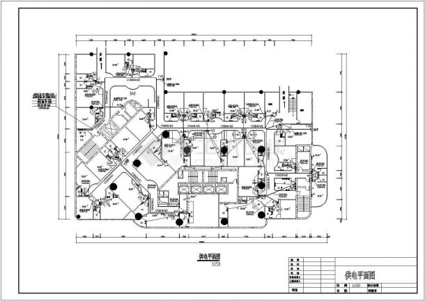 KTV娱乐城低压电气建筑施工图纸（共7张）-图二