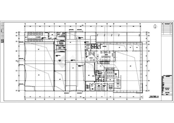 汽车特约销售服务店电气建筑施工图纸-图一