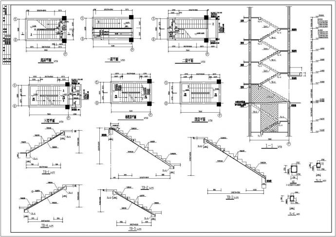 详细框剪结构住宅楼设计cad施工工程图纸_图1