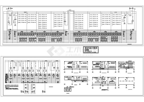 4X1000KVA变电所设计施工CAD平面图-图一