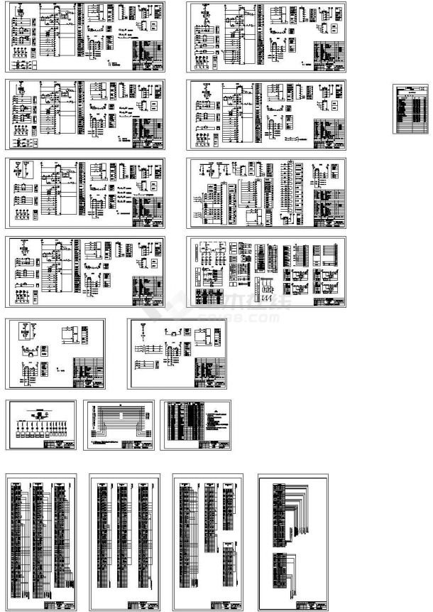 6kv变电站二次线设计施工CAD平面图-图一