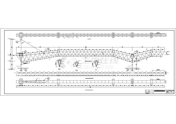 仓南320铁路钢结构站台建筑设计图-图一