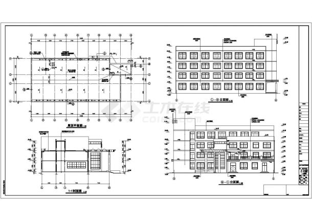 某地区卫生院建筑cad设计施工图（全套）-图二